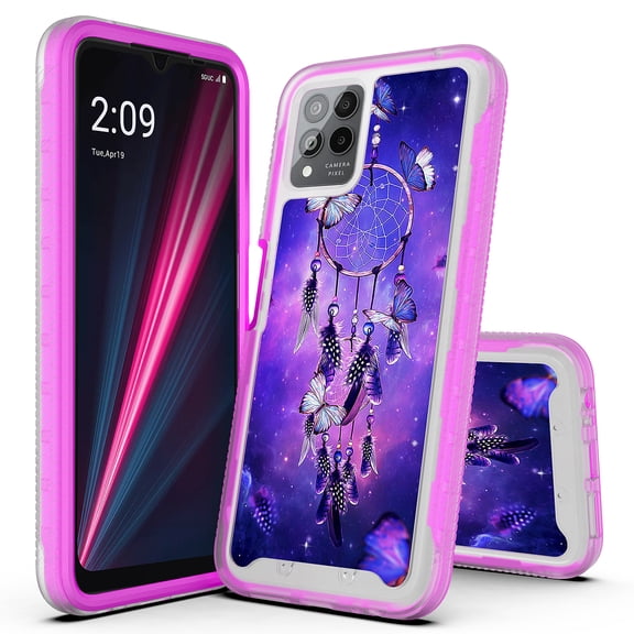 T-Mobile Revvl 6 Pro 5G Case, Rosebono Hybrid Graphic Design Pattern Cover Case For T-Mobile Revvl 6 Pro 5G (Dream Catcher)