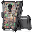 thumbnail image 1 of for T-Mobile Revvlry+ Plus, Moto G7/ G7 Plus Case Phone Case Dual Layer Full-Body Rugged Clear Back Case Drop Resistant Shockproof Case with Built In Screen Protector (Deer), 1 of 4