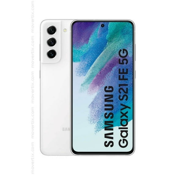 T-Mobile Samsung Galaxy S21 FE 5G 128GB Smartphone (Locked) with Charger, White, (Refurbished)