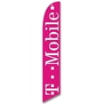 thumbnail image 1 of T-Mobile Tmobile Advertising Feather Banner Swooper Flag Sign with Flag Pole Kit and Ground Stake, 1 of 3