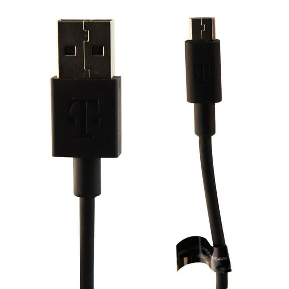 T-Mobile Accessories 4-Foot USB-C to USB-A Charge and Sync Cable - Black