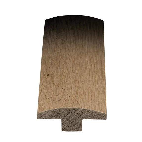 T-Molding - 1/2" Thick x 2" Wide x 78" Long Solid Wood European White Oak - For Flooring Color Latte
