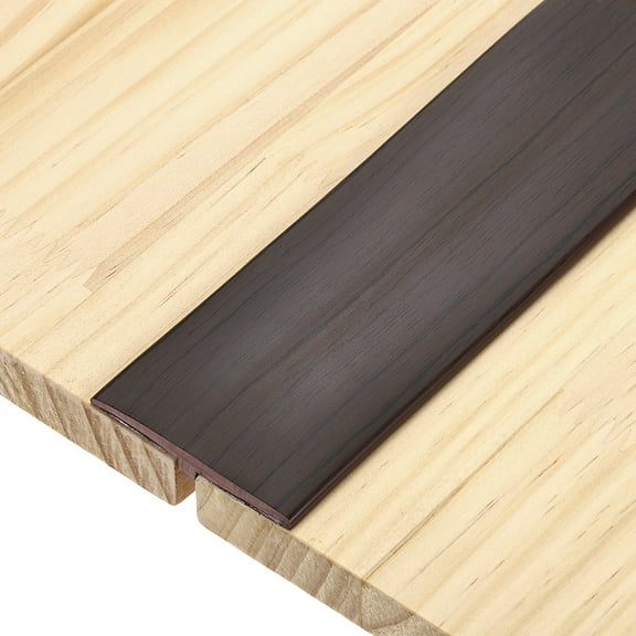T-Molding Transition Strips, 6.56 ftx1.97" Flooring Edging Trim, Black Walnut