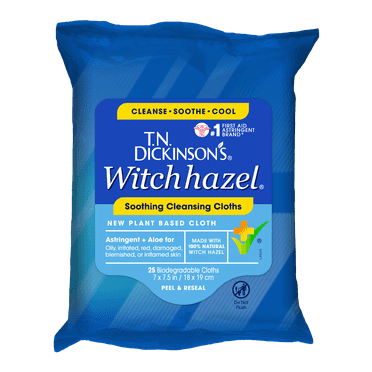 T.N. Dickinson's Witch Hazel Cleansing Cloths, 25 ct