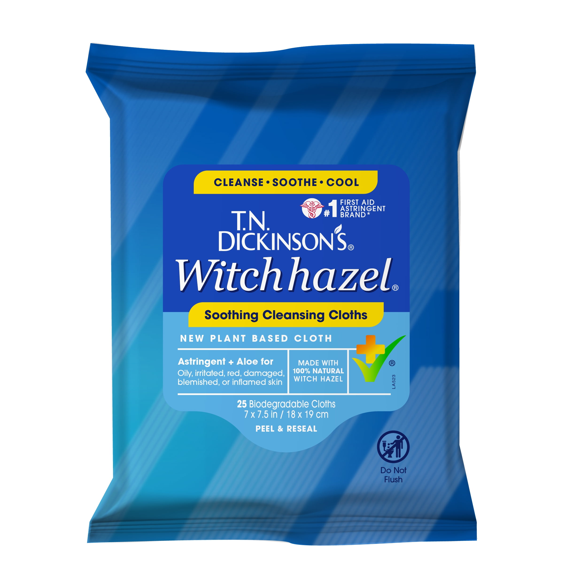 T.N. Dickinson's Witch Hazel Cleansing Cloths for MultiUse Cleaning