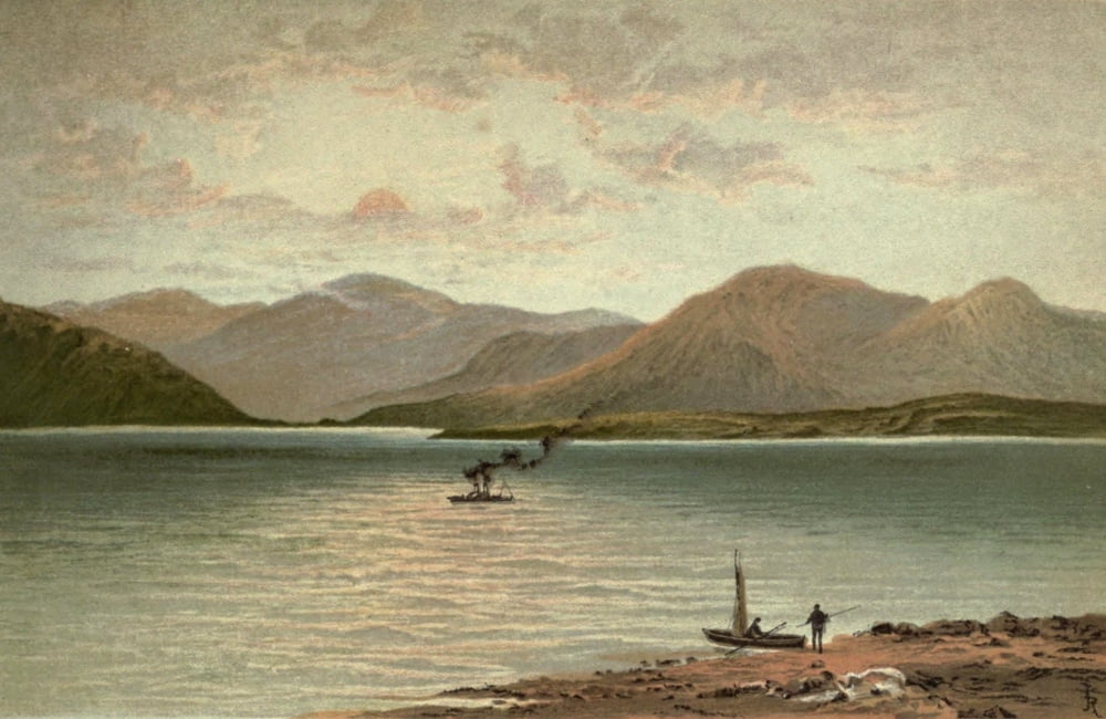 T Nelson & Sons Souvenir of Scotland 1897 Ardgower Mountains Canvas Art - T Nelson & Sons (18 x 24)