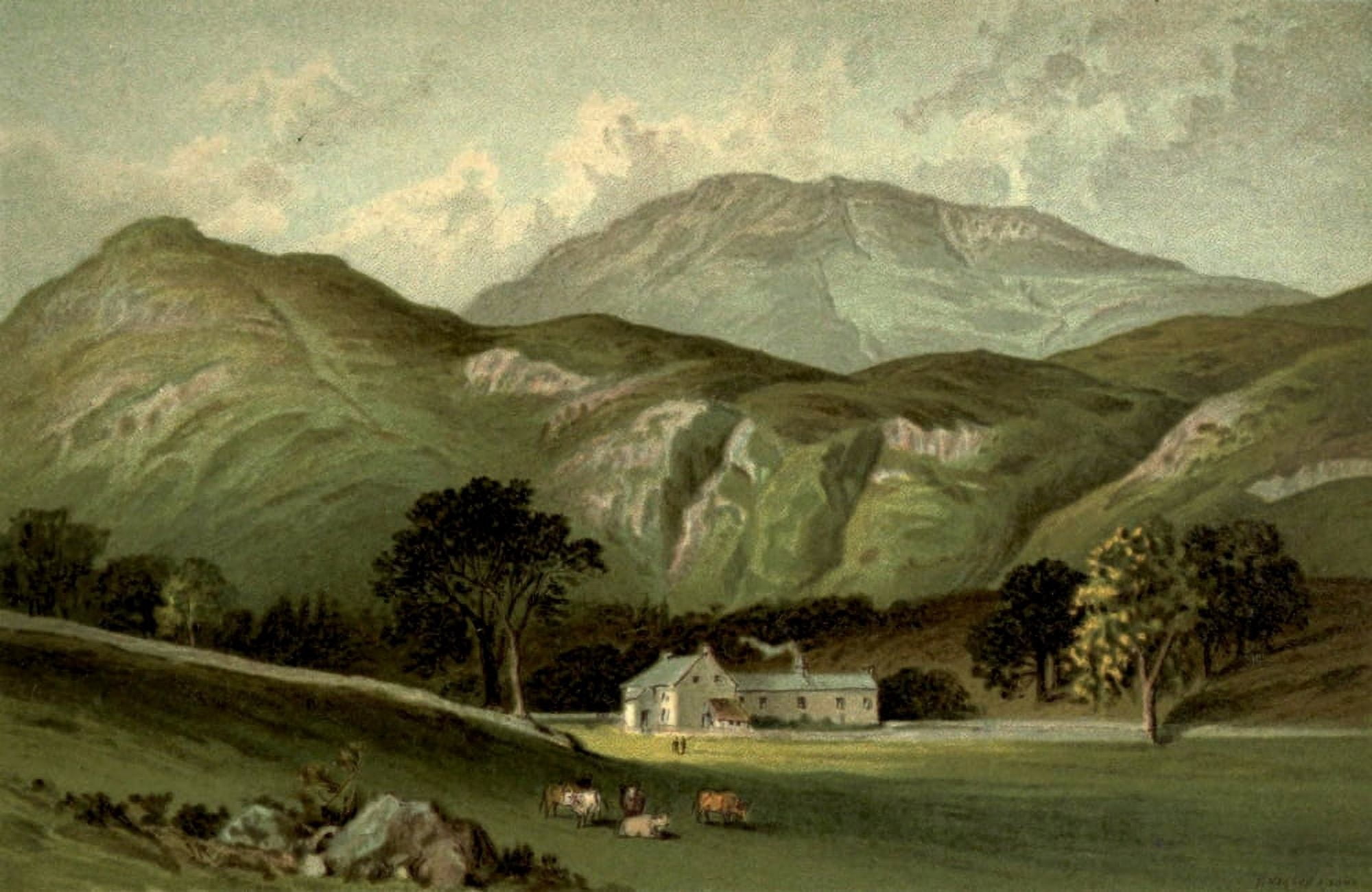 T Nelson & Sons Souvenir of Scotland 1897 Ascent of Ben Lomond from Rowardennan Canvas Art - T Nelson & Sons (18 x 24)