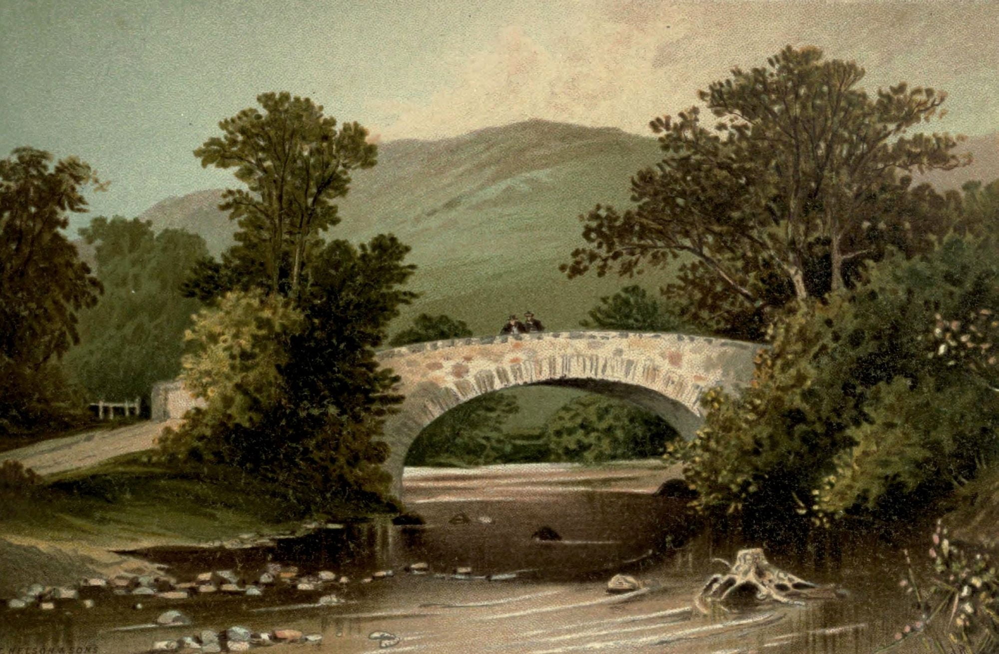 T Nelson & Sons Souvenir of Scotland 1897 Brig of Turk Canvas Art - T Nelson & Sons (18 x 24)