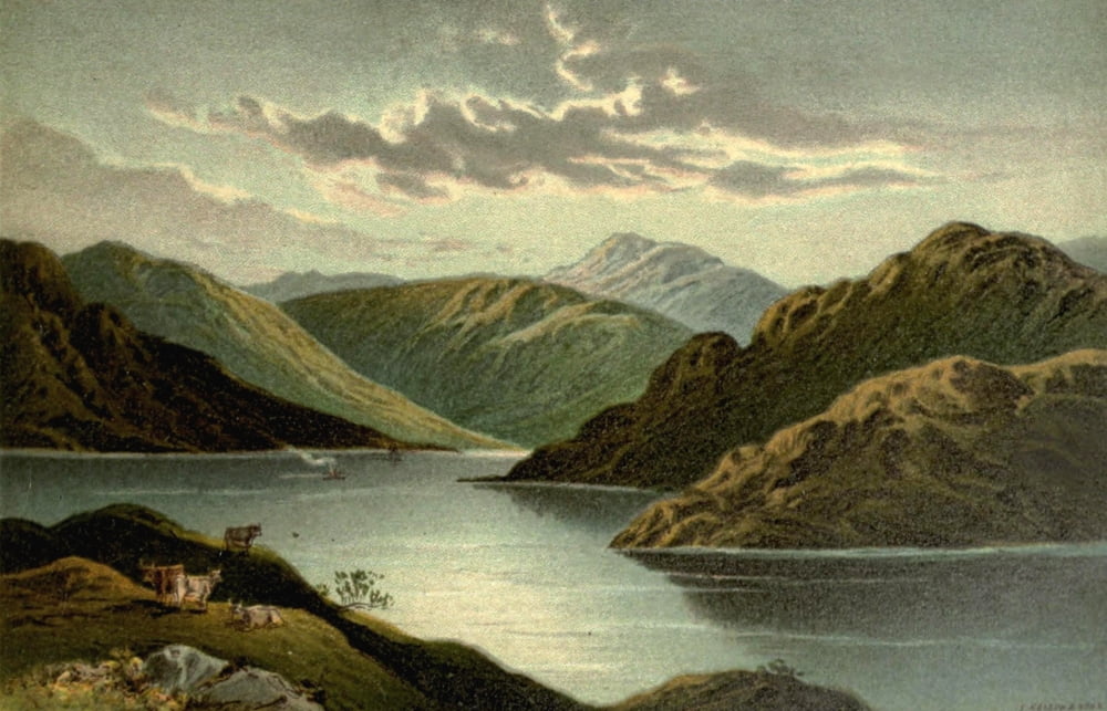 T Nelson & Sons Souvenir of Scotland 1897 Entrance to Loch Goil Canvas Art - T Nelson & Sons (18 x 24)