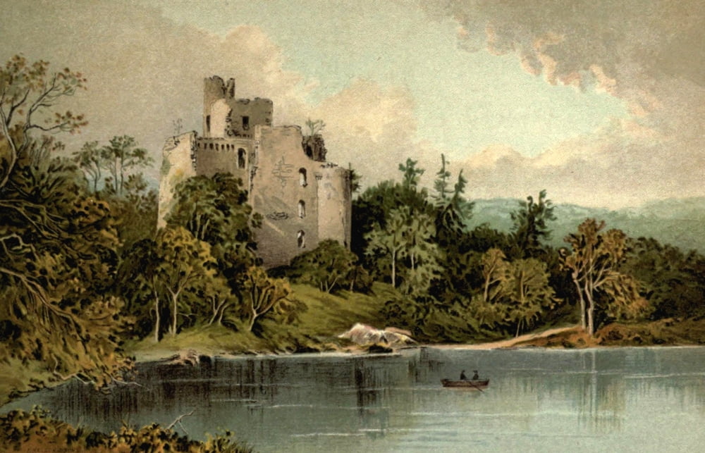 T Nelson & Sons Souvenir of Scotland 1897 Invergarry Castle Loch Oich Canvas Art - T Nelson & Sons (18 x 24)