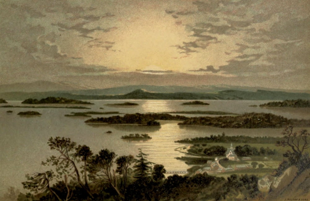 T Nelson & Sons Souvenir of Scotland 1897 Loch Lomond Islands Canvas Art - T Nelson & Sons (18 x 24)