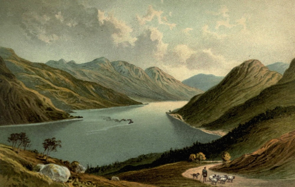 T Nelson & Sons Souvenir of Scotland 1897 Loch Long Canvas Art - T Nelson & Sons (18 x 24)
