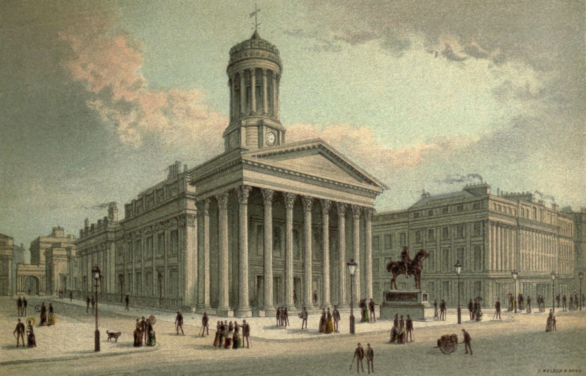 T Nelson & Sons Souvenir of Scotland 1897 Royal Exchange Glasgow Canvas Art - T Nelson & Sons (18 x 24)