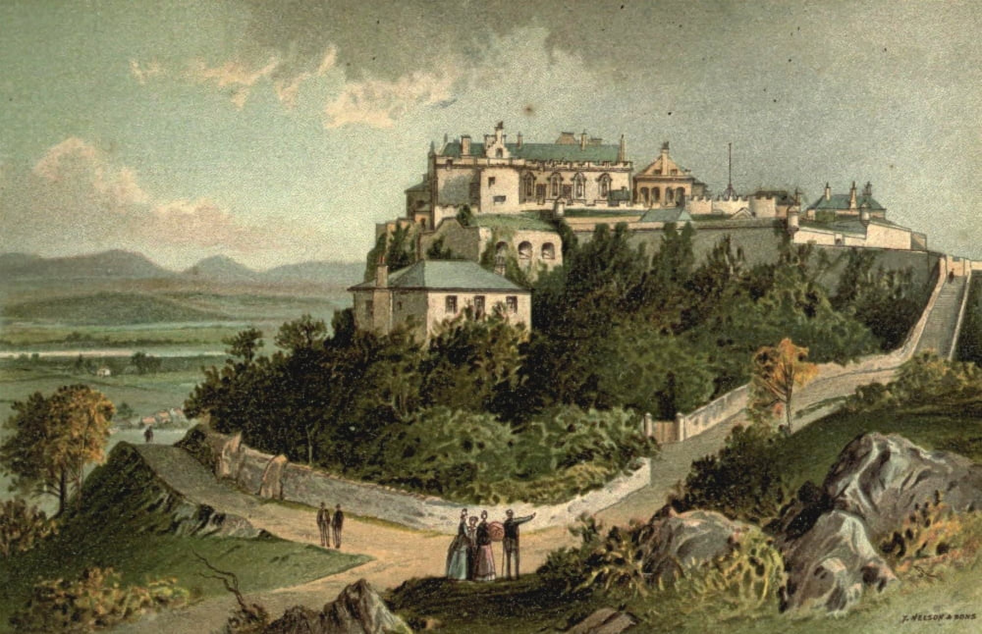 T Nelson & Sons Souvenir of Scotland 1897 Stirling Castle Canvas Art - T Nelson & Sons (18 x 24)