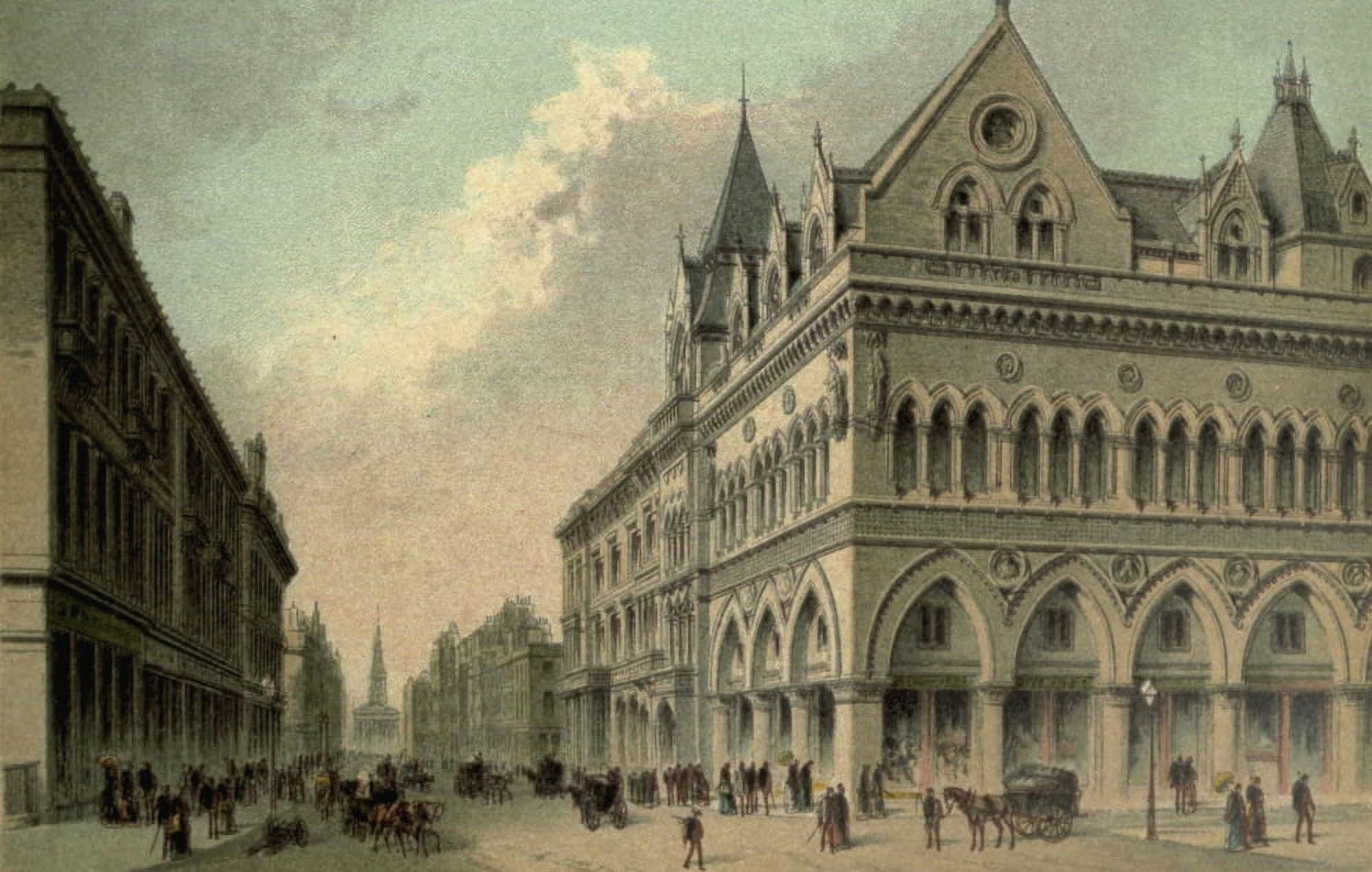 T Nelson & Sons Souvenir of Scotland 1897 Stock Exchange Glasgow Canvas Art - T Nelson & Sons (18 x 24)
