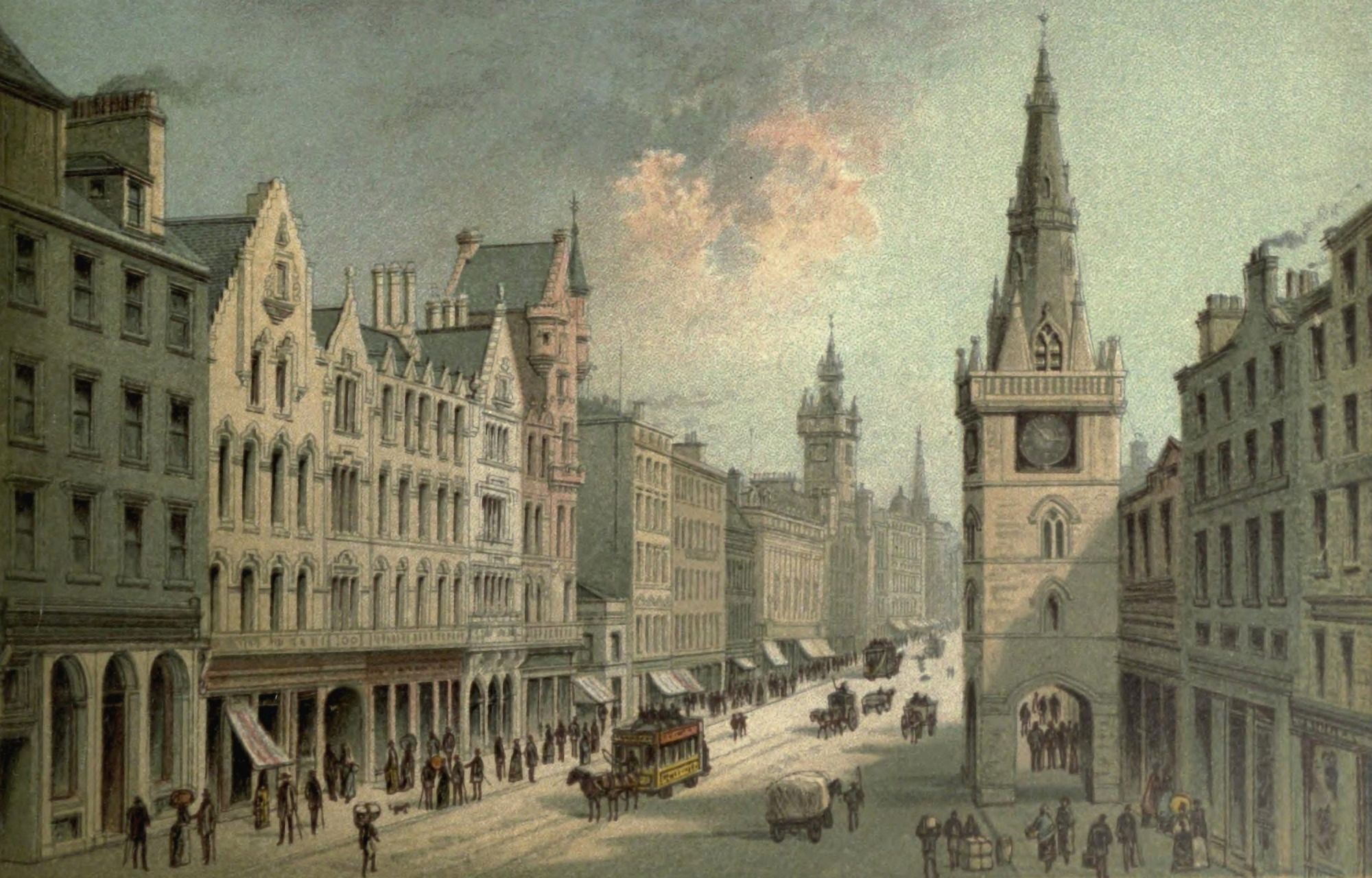 T Nelson & Sons Souvenir of Scotland 1897 Trongate Glasgow Canvas Art - T Nelson & Sons (18 x 24)