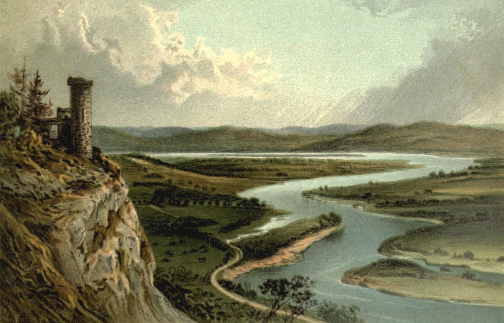 T Nelson & Sons Souvenir of Scotland 1897 Valley of the Tay from Kinnoul Hill Canvas Art - T Nelson & Sons (18 x 24)