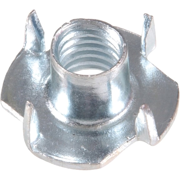 Hillman Tee Nut T-Nut Tnut - Zinc Plated, For Wood - 1/4-20, Pack Of 1, Gray