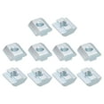 thumbnail image 1 of T Nuts, 15pcs - Galvanized Carbon Steel T Slot Bolts, 4040 Series M8 Hammer Head Fastener, Sliding T Nuts for Aluminum Extrusion Profile (Silver), 1 of 6