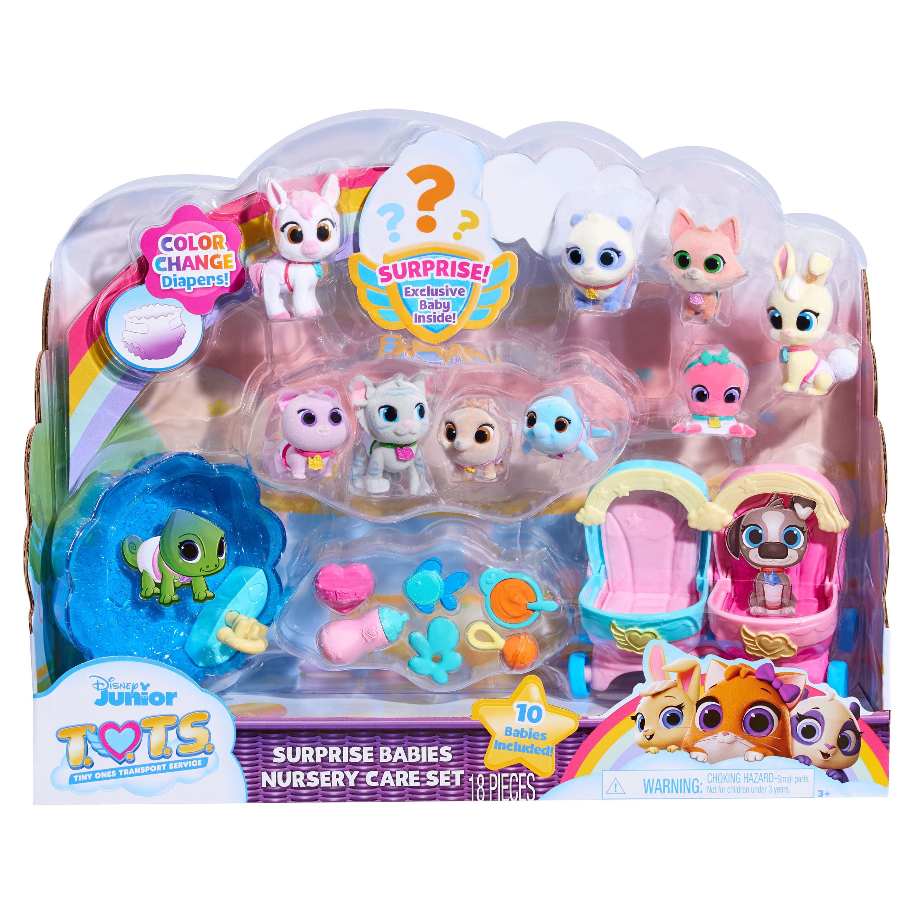 T.O.T.S. Surprise Babies Nursery Care Set, Officially Licensed Kids Toys  for Ages 3 Up, Gifts and Presents 