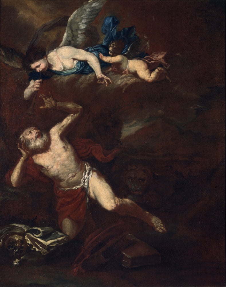 T Of The Last Judgement ( San Girolamo Ascolta LAngelo Che Suona La Tromba Del Giudizio Universale) Canvas Art -  (24 x 36)