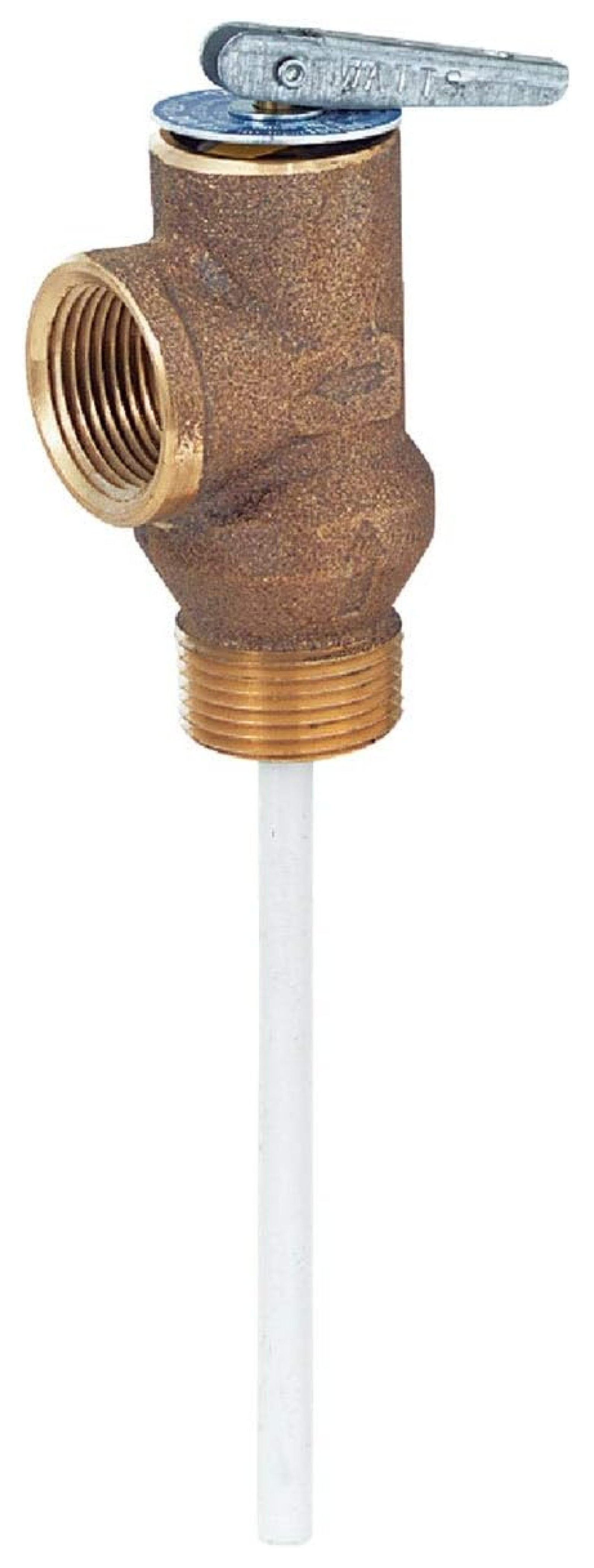 T&P Relief Valve 1/2" 150 PSI - Water Heater Temperature Pressure Relief Valve - ASME & CSA Certified - 105,000 BTU/hr - Bronze Body