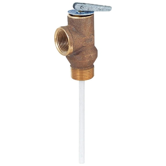 T&P Relief Valve 1/2" 150 PSI - Water Heater Temperature Pressure Relief Valve - ASME & CSA Certified - 105,000 BTU/hr - Bronze Body