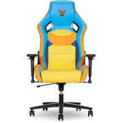 T-Pain Presents Nappy Boy Gaming High-Performance Gaming Chair with Nova-Tech Faux Leather, Adjustable Arms, Headrest Pillow, 300lb Capacity, Multi-Color