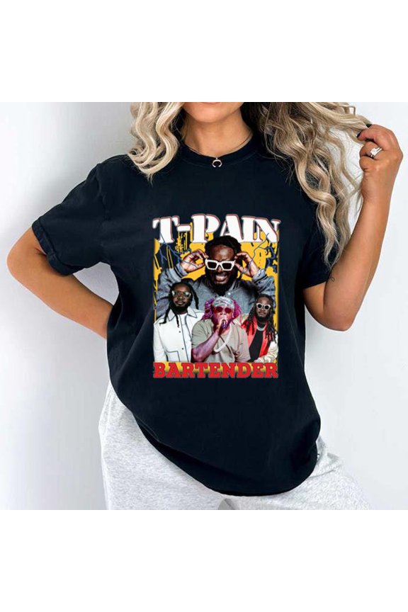 T-Pain 90s Rapper Rap Tee T-Shirt Hiphop Ar Comfort Color T-Shirt, for men & women, up to size 4XL
