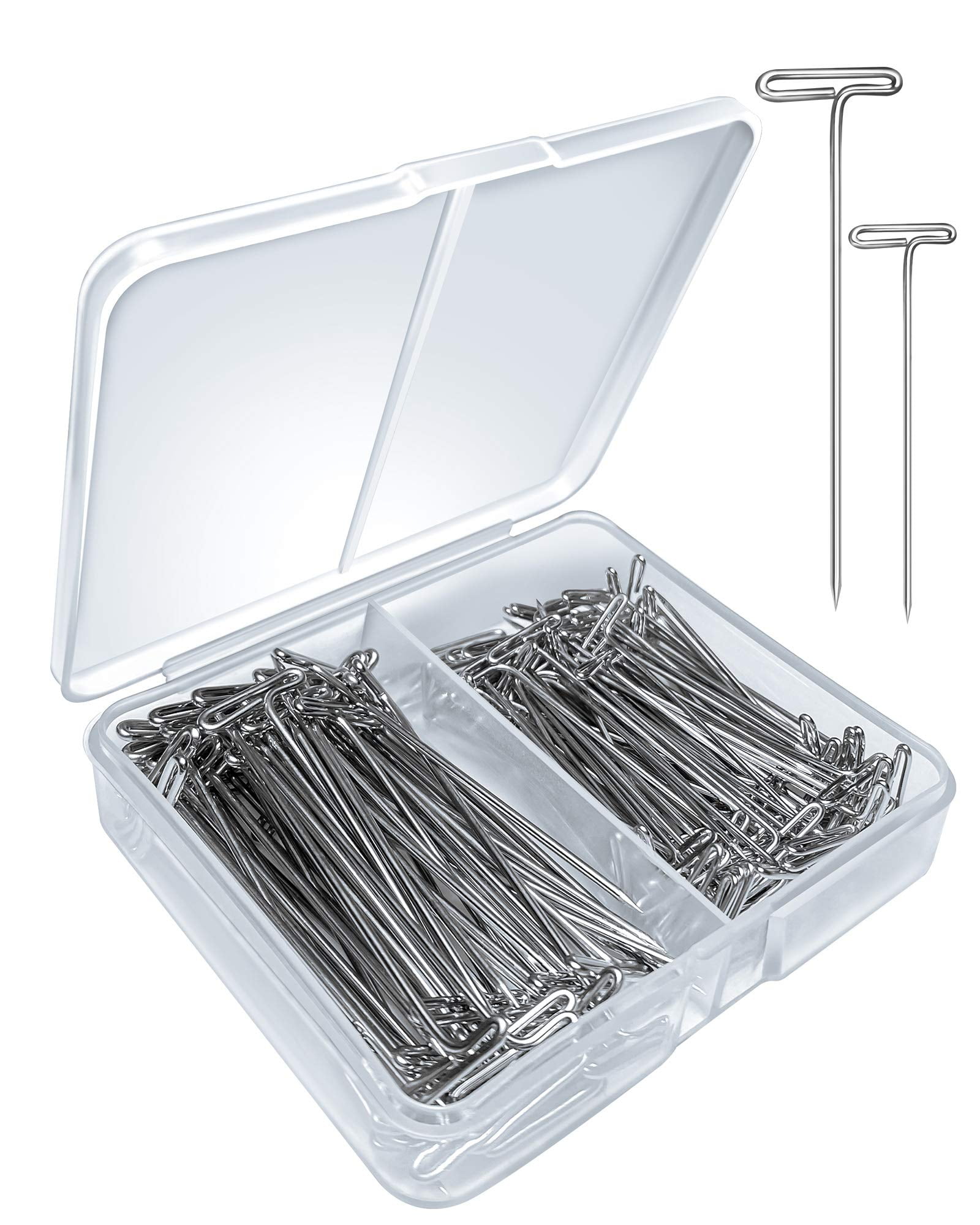 T Pins for Wigs and Crafts, 150 Pieces Stainless Steel Push Pins, 100 ...