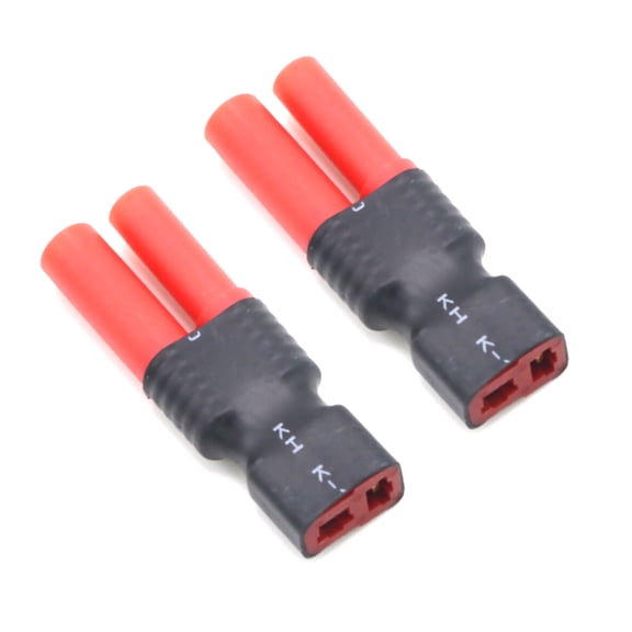 T Plug Male/Female to HXT4.0 Adapter Connectors RC LiPo Battery Connector Adapters, 2PCS, T Female to HXT4.0