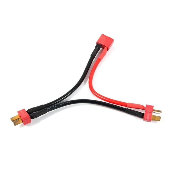 T Plug Y Wiring Harness Plug Series Battery Connector Adapter Cable 14Awg, Connector Adapter Cable, T Plug 2pcs Lithium-ion Battery.