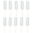 T Post Caps 50Pcs Disposable Straw Cake Ice Injection Pipette
