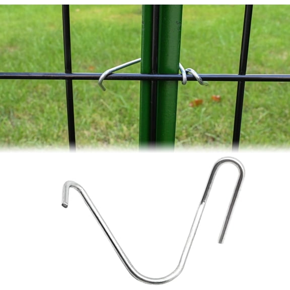 T-Post Clips Galvanized Steel Fence 150 PCS 10 Gauge Convenient and Fast Installation Pre-Cut Ties for T-Posts/U-Posts