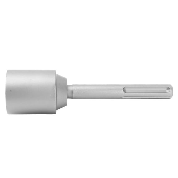 T Post Driver 5 Pits Shank Steel Fence Post Driver Hand Post Pounder Hammer Drill Attachment 20cm Length 45mm / 1.8in