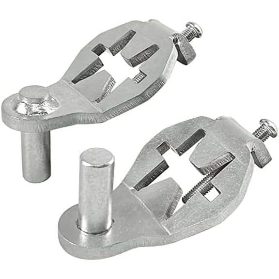 T-Post Gate Hinge Pins - Heavy Duty Gate Hanger, Hang a gate from a Metal T Post, Steel Gate Hinges Target Hanger for Farm Gate, Garden & Backyard Gate, Easy to Install. (Patent)