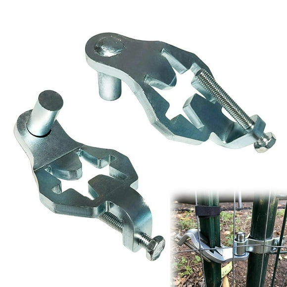 T Post Gate Hinge Pins Heavy Duty T-Post Gate Hinge for Farm Gate Garden and Backyard Gate,2 * T Post Gate Hinge Pins,Silver