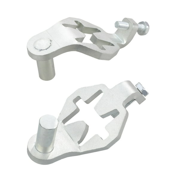 T Post Gate Hinges Set 2Pieces Heavy Gauge Steel Hinges Accessory with 5/8Inch Metal Posts for Agricultural Use