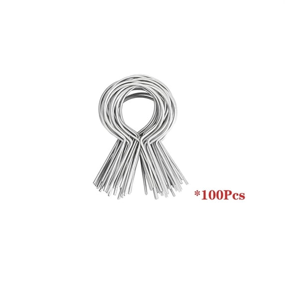 T-Post Wire Clips Heavy Duty Galvanized Fence Wire Ties 9 Gauge Metal Fence Fastening Clips for T-Posts and U-Posts 1.33 lb/ft Fence Construction 100 Pack