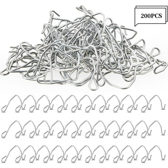 T-Posts Wire Clips | 200Pcs Galvanized Rust Resistant Steel Fence Clips | Installs in Seconds | Holds Up to Toughest Weather Conditions