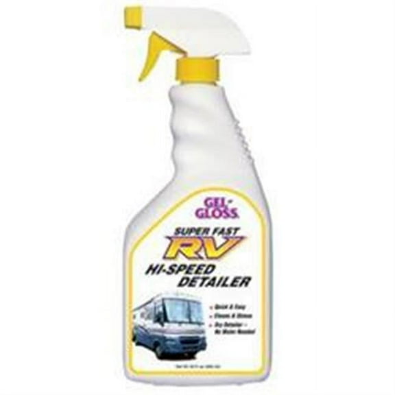 TR Industries Gel-Gloss RV RVQD-32 RV Hi-Speed Detailer, Trigger Spray, 32 fl. oz.