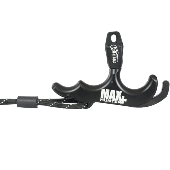 T.R.U. Ball Max Hunter Plus 3 Finger Handheld Thumb Bow Release Black
