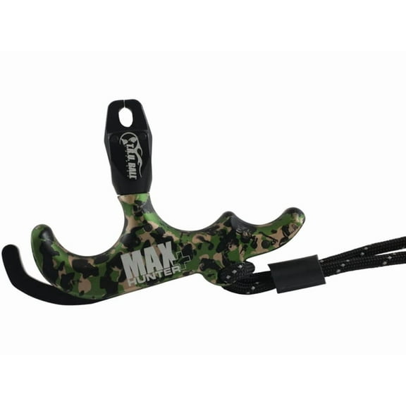 T.R.U. Ball Max Hunter Plus 3 Finger Handheld Thumb Bow Release Camo