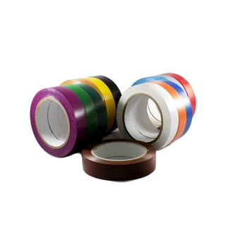 T.R.U. El-766aw Rainbow Pack General Purpose Electrical Tape 3/4 Width x 66' Length UL/CSA Listed Core. Utility Vinyl Electrical Tape (10 Rolls).