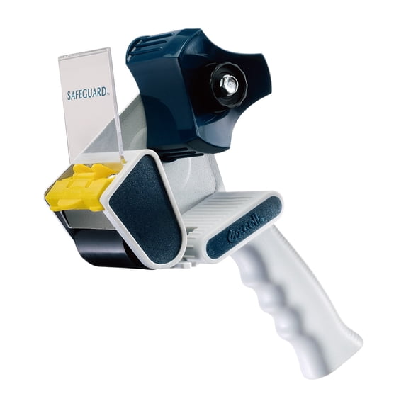 T.R.U. EC-326 Blue/Gray Carton Sealing Hand Held Tape Dispenser: 3 in. wide (3 in. core) (Pack of 24)