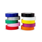 T.R.U. EL-766AW Rainbow Pack General Purpose Electrical Tape 3/4" Width x 66' Length UL/CSA listed core. Utility Vinyl Electrical Tape (10 Rolls).