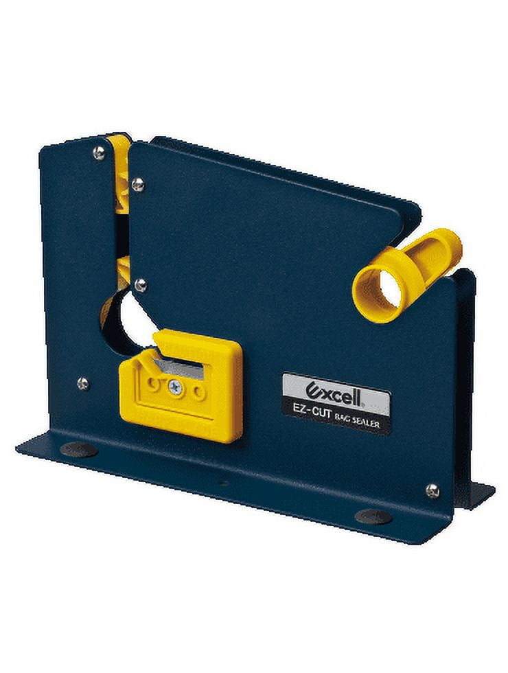 T.R.U. Excell ET-605K Blue Premium Bag Sealing Tape Dispenser: 1/2" in. wide