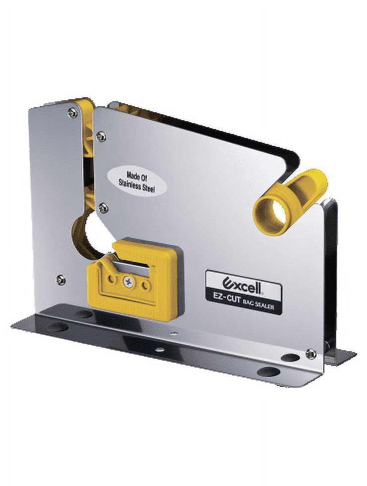 T.R.U. Excell ET-606STK Gray Premium Stainless Steel Bag Sealing Tape Dispenser: 1/2" in. wide