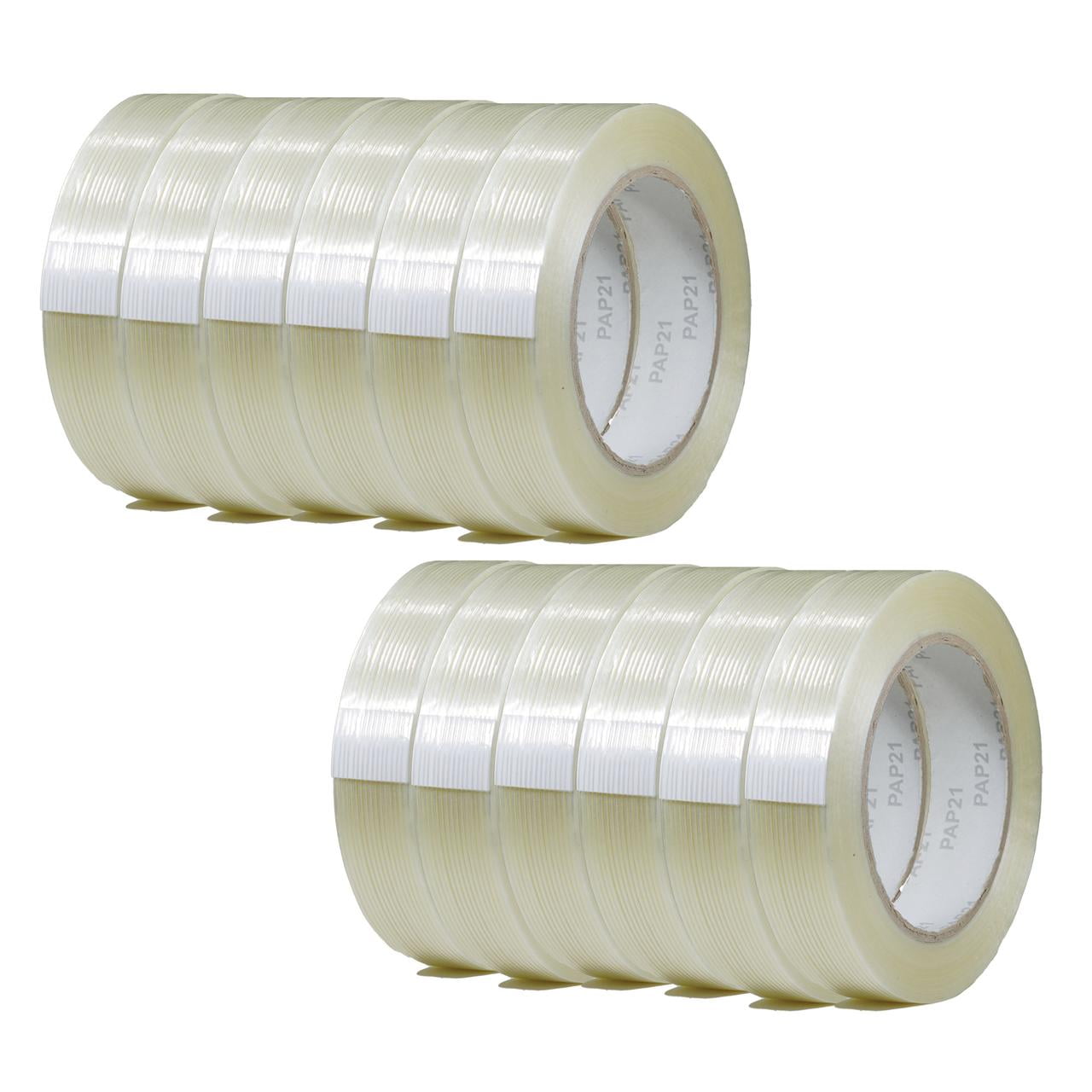T.R.U. FIL-795 Filament Strapping Tape: 1 in. wide x 60 yds. (4 Mil) (Pack of 10)