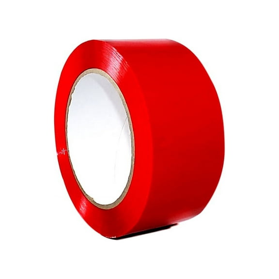 T.R.U. OPP-20C Red Carton Sealing Packaging Tape 2 in. wide x 110 yds. (2 mils thick)